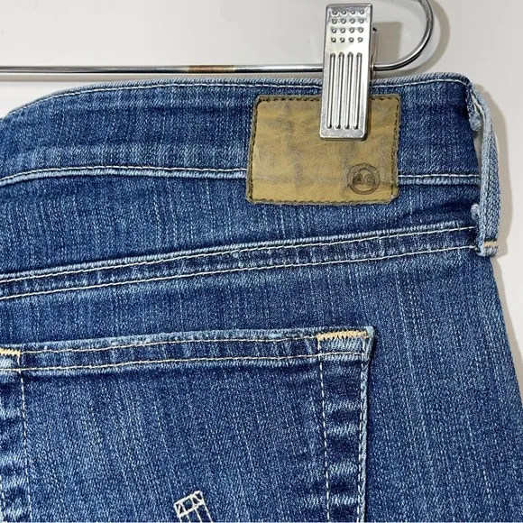 AG Adriano Goldschmied The Hailey Ex Boyfriend Roll Up Denim Jean Shorts Size 31