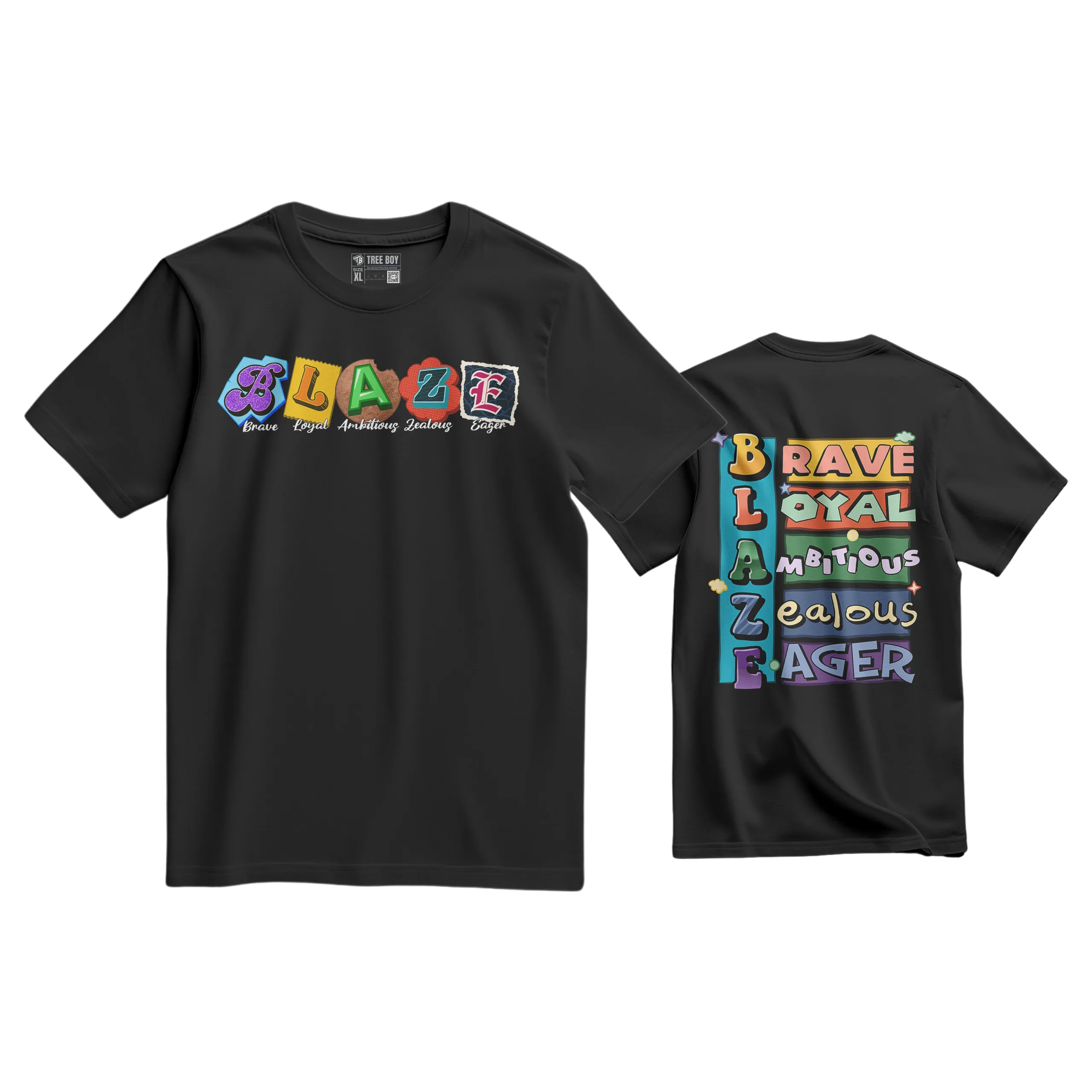 (Blaze) Front/Back logo (T-Shirt)