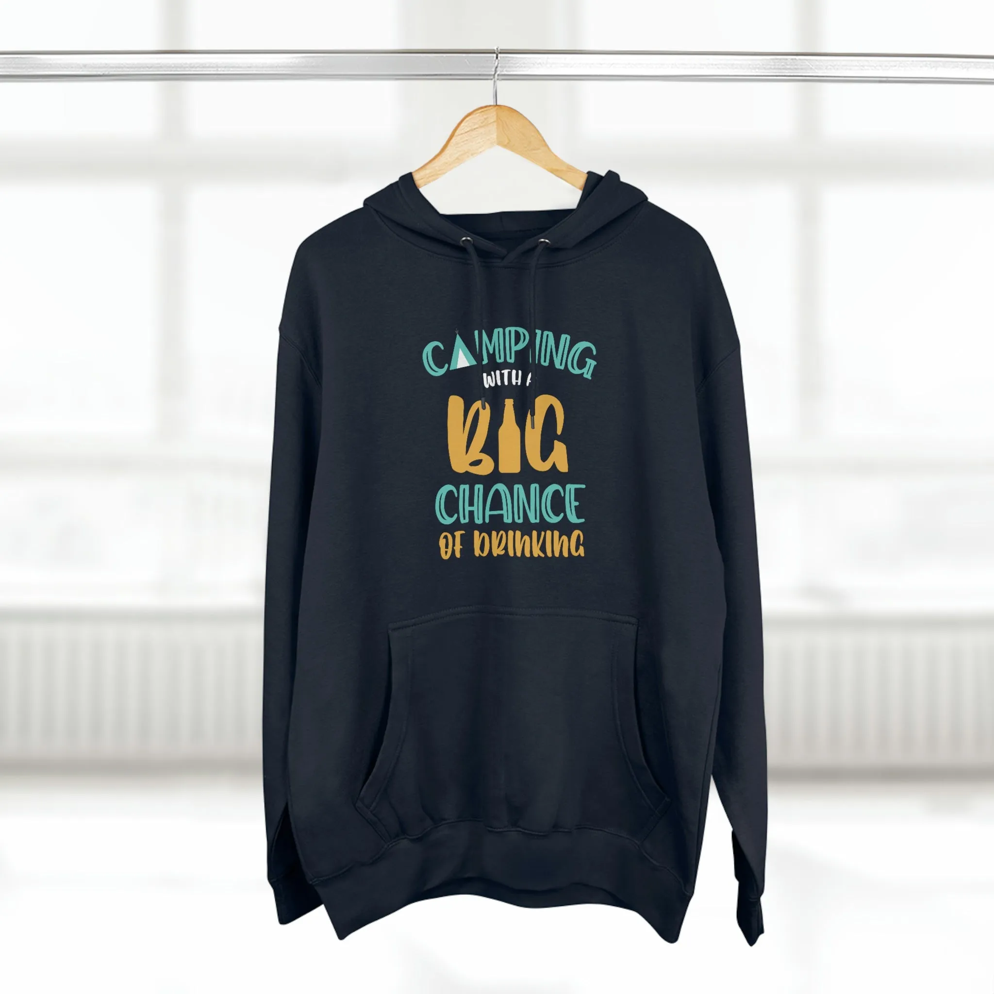 Camping with a Chance of Drinking Unisex Premium Pullover Hoodie