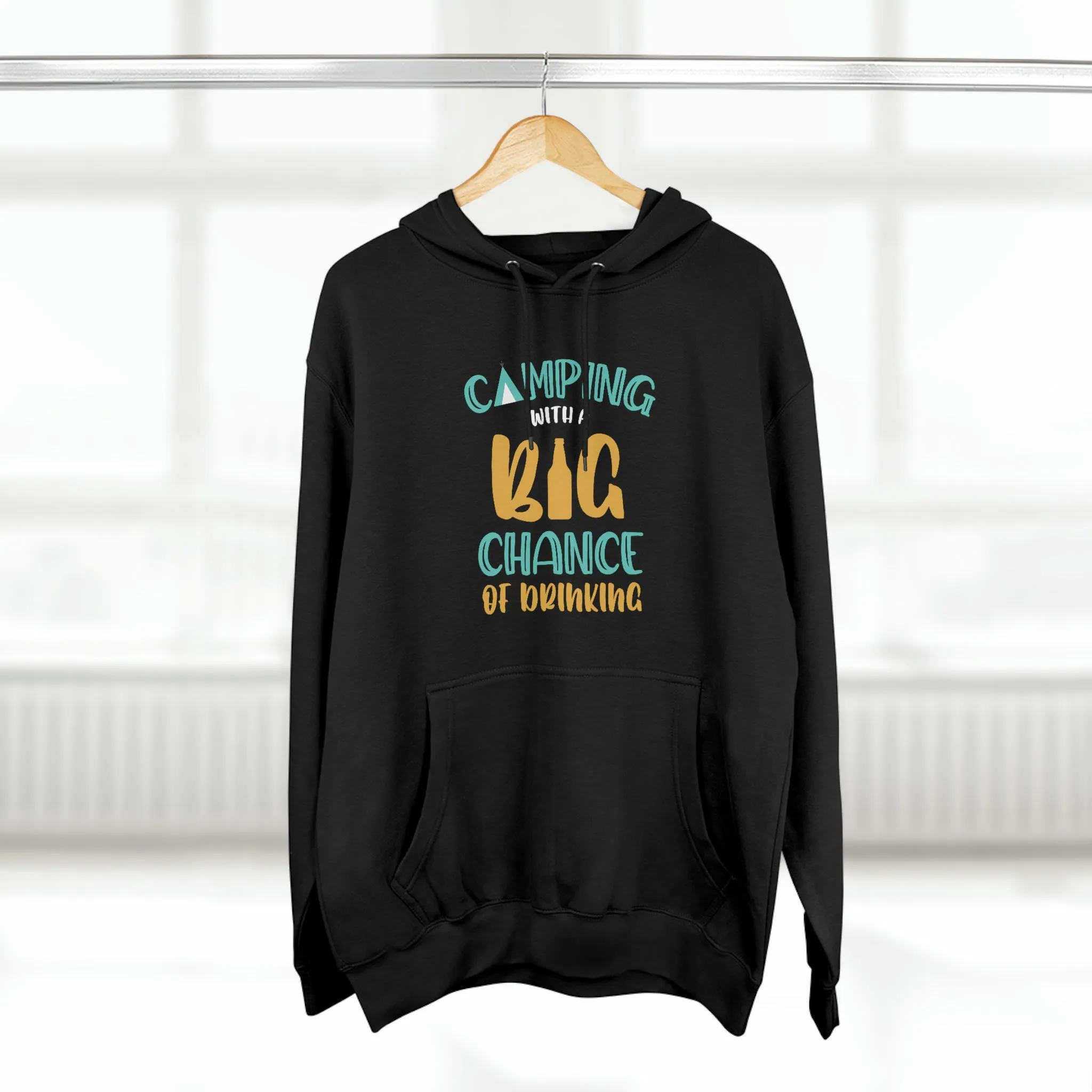Camping with a Chance of Drinking Unisex Premium Pullover Hoodie