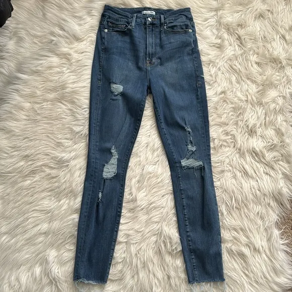 Good American &quot;Good Waist&quot; Skinny Jeans Size 6/28