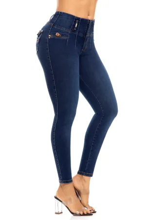 JEANS COLOMBIANOS PUSH UP AZUL 6838