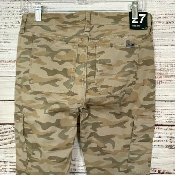 Joe’s Jeans Green Camo Utility Skinny Ankle Jeans, NWT, Size 27, MSRP $198