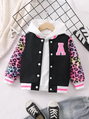 Leopard Print Baseball Jacket