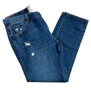 One Teaspoon Size 31 Button fly Distressed‎ women’s 100% cotton blue jeans.