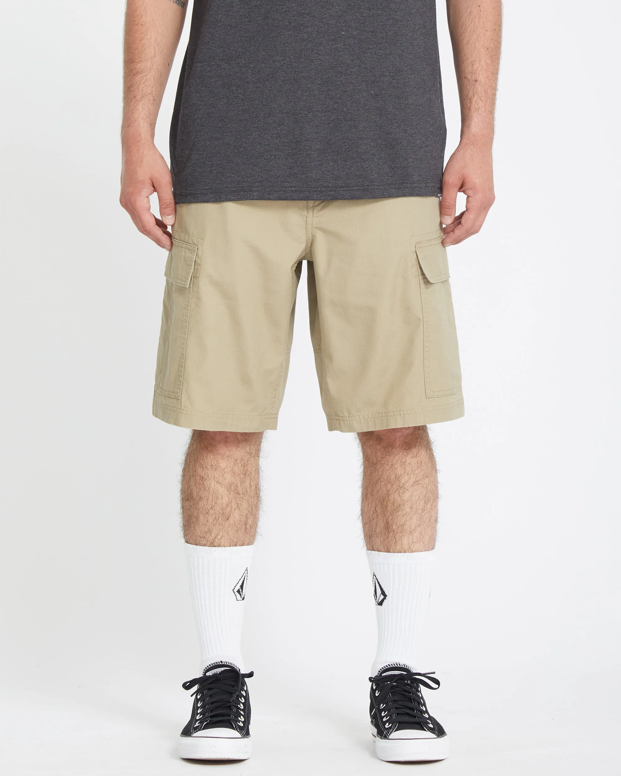Strange Tripper Cargo 22" Shorts - KHAKI