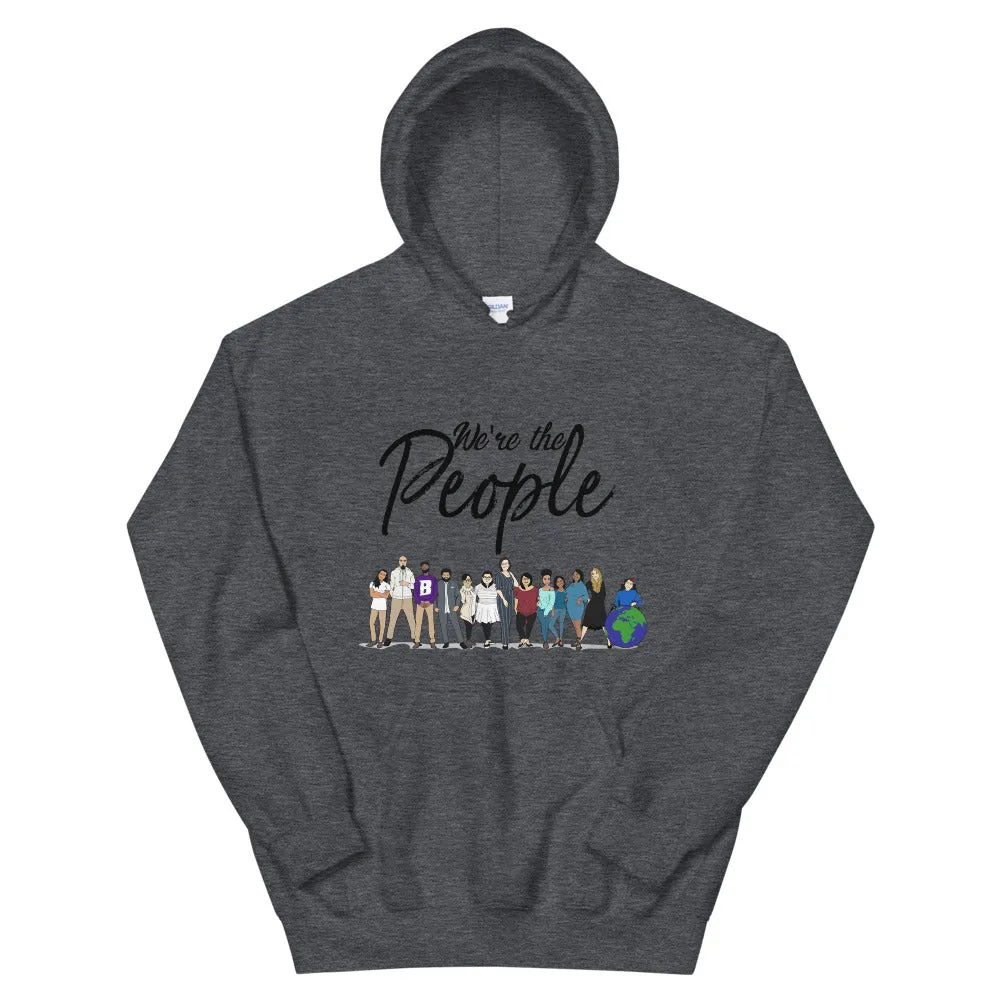 We are the People - Bold - Black - Hooded Sweatshirt